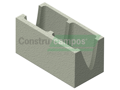 Canaleta 19x19x39 - ConstruCampos