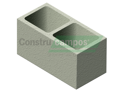 Bloco Estrutural Classe C (vedação) 19x19x39 - ConstruCampos