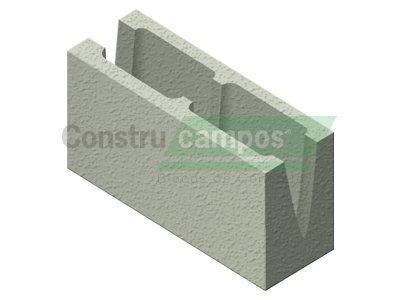 Canaleta 14x19x39 - ConstruCampos